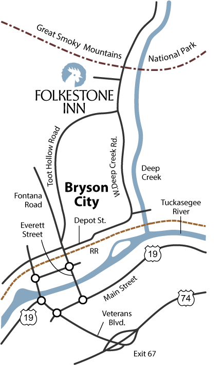 Bryson City map